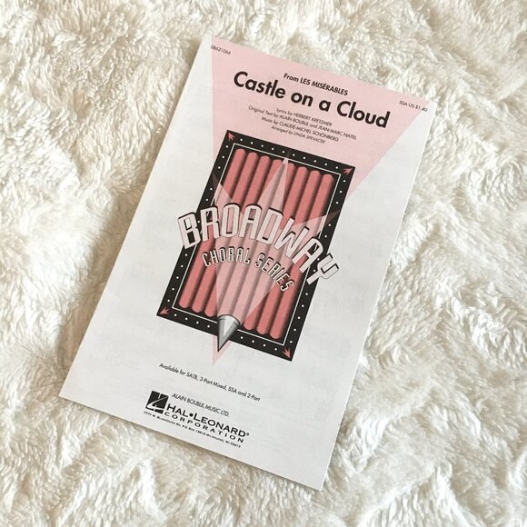 5/$25 'Castle On A Cloud' Broadway Hit Vocal Arrangement Music Sheets - Picture 1 of 4